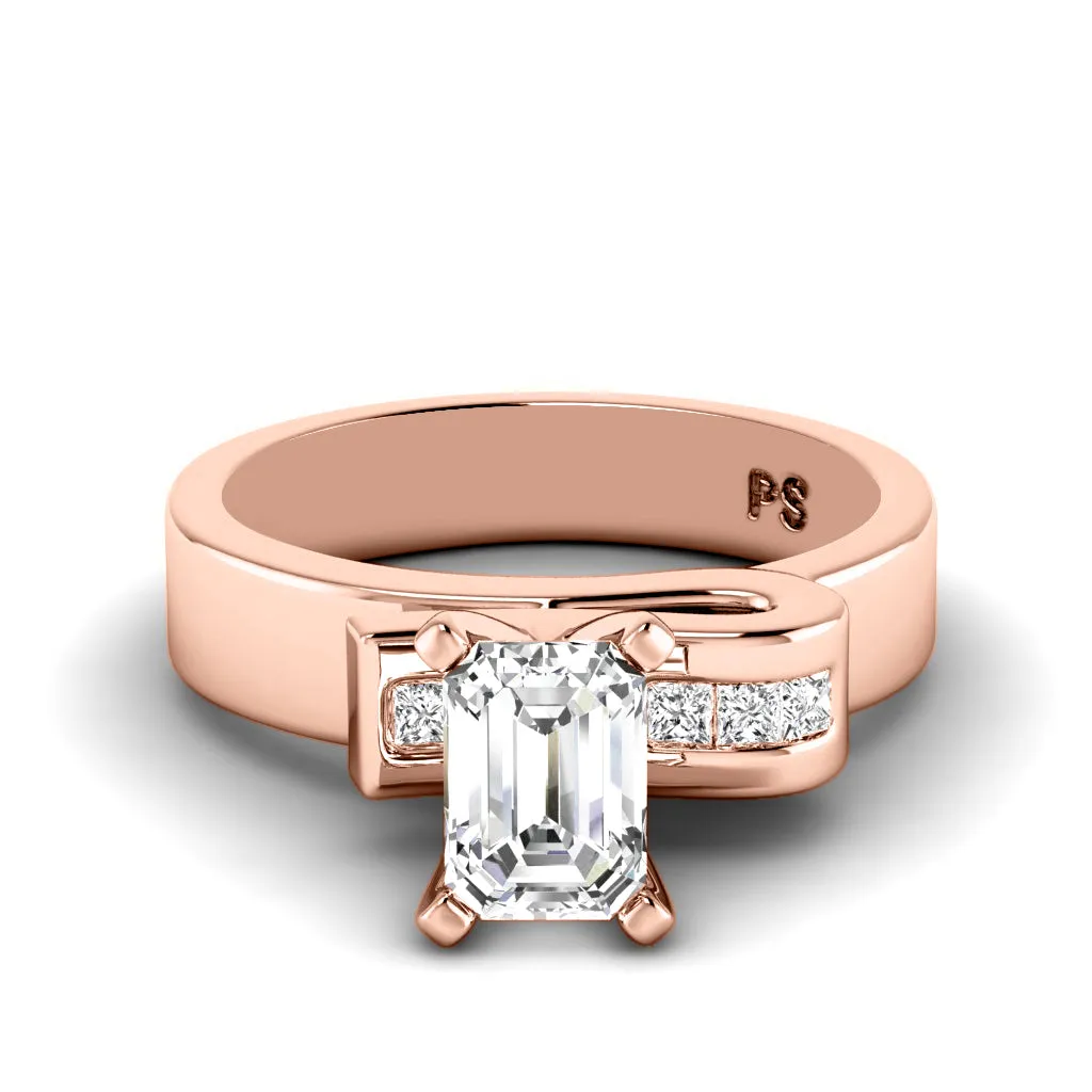 0.60-3.10 CT Princess & Emerald Cut Lab Grown Diamonds - Engagement Ring