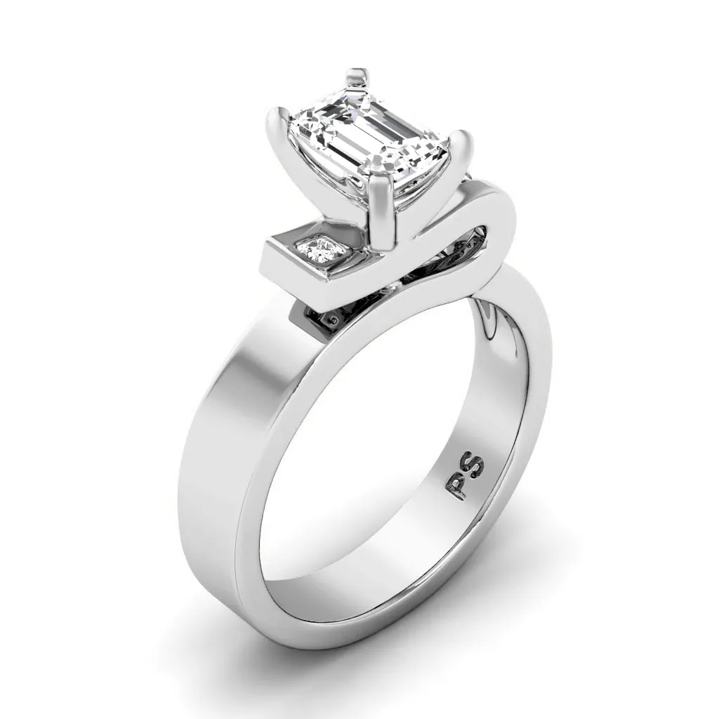 0.60-3.10 CT Princess & Emerald Cut Lab Grown Diamonds - Engagement Ring