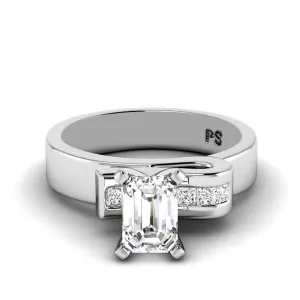 0.60-3.10 CT Princess & Emerald Cut Lab Grown Diamonds - Engagement Ring