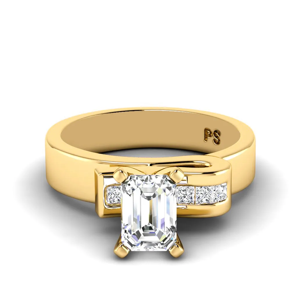 0.60-3.10 CT Princess & Emerald Cut Lab Grown Diamonds - Engagement Ring