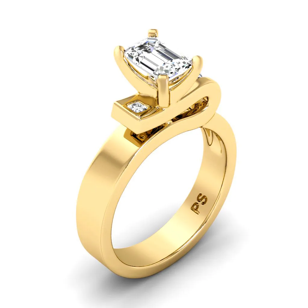 0.60-3.10 CT Princess & Emerald Cut Lab Grown Diamonds - Engagement Ring