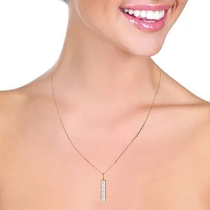 14K Solid Rose Gold Natural Rose Topaz Necklace Gemstone