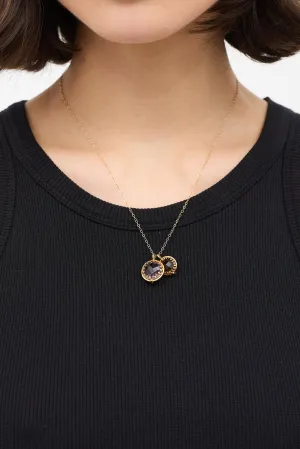 18K Gold Pendants Necklace
