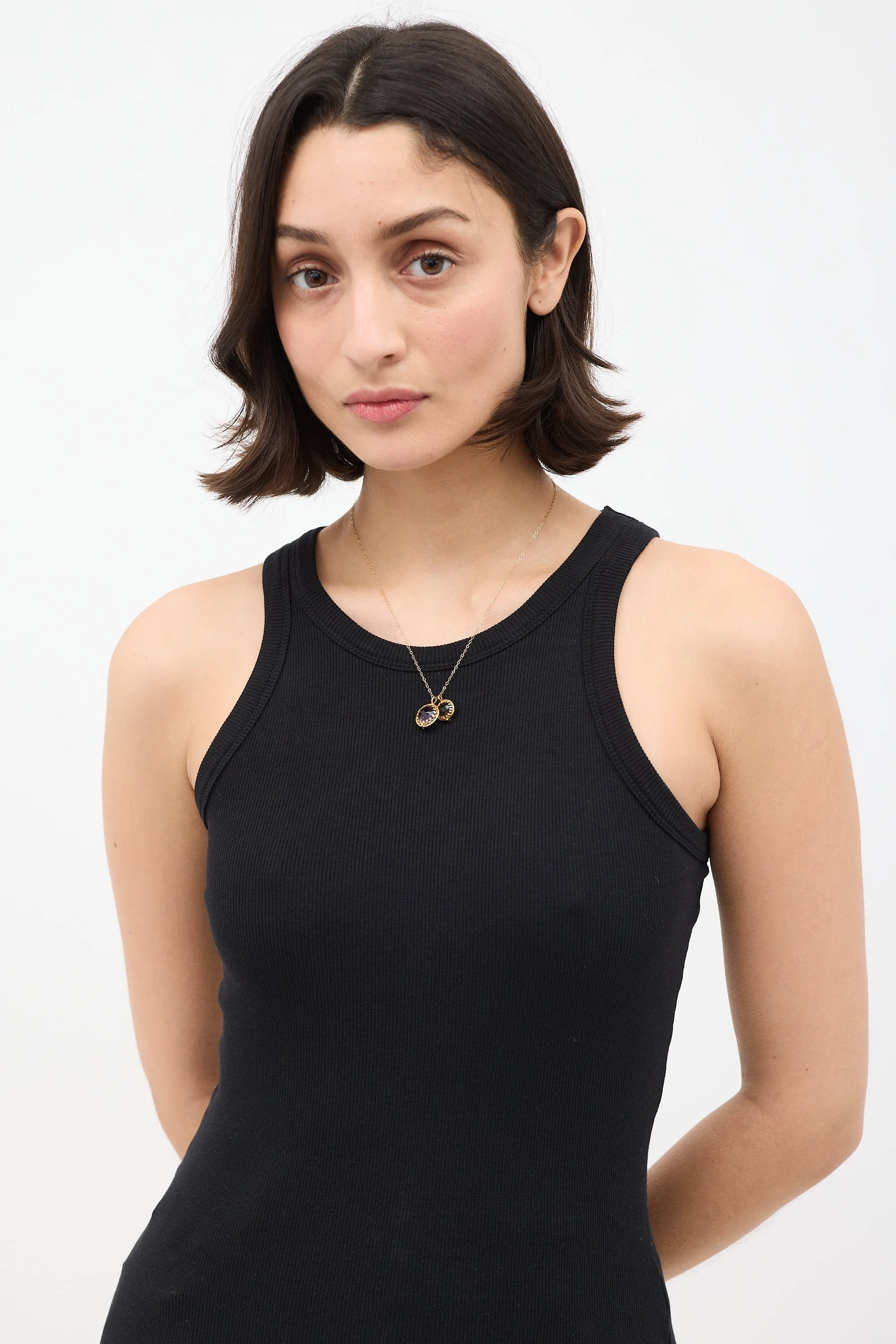 18K Gold Pendants Necklace