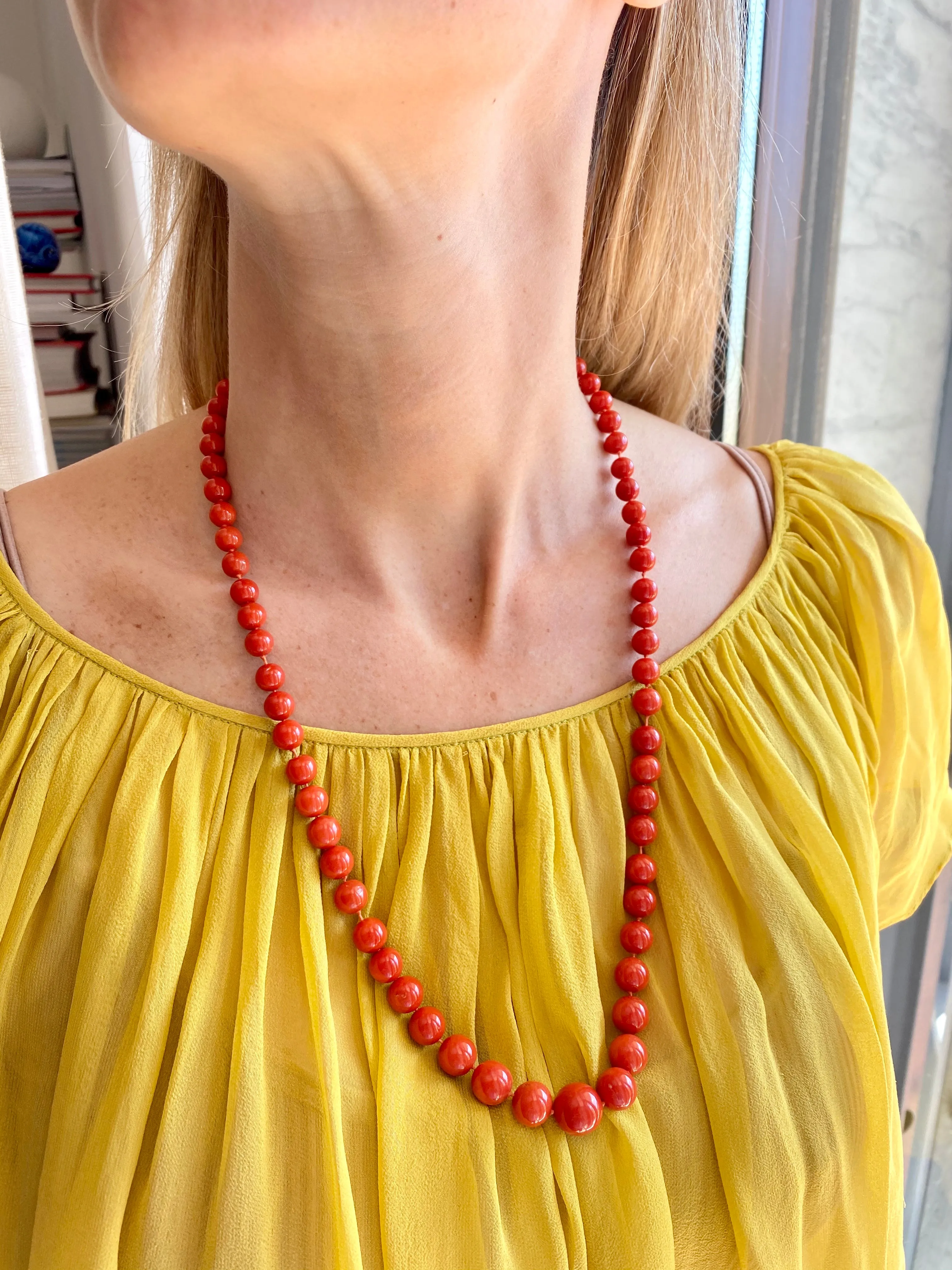 1970s Natural Mediterranean Coral Necklace