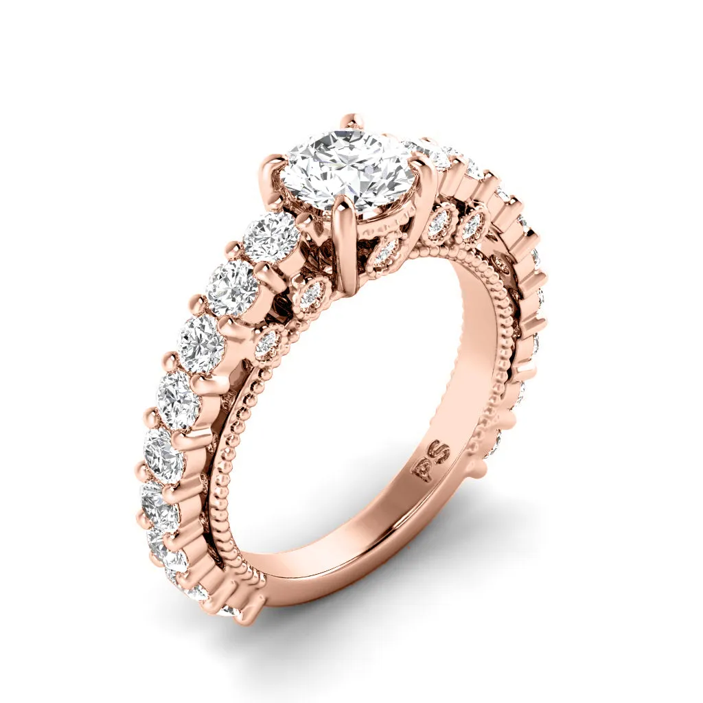 2.05-3.20 CT Round Cut Diamonds - Engagement Ring