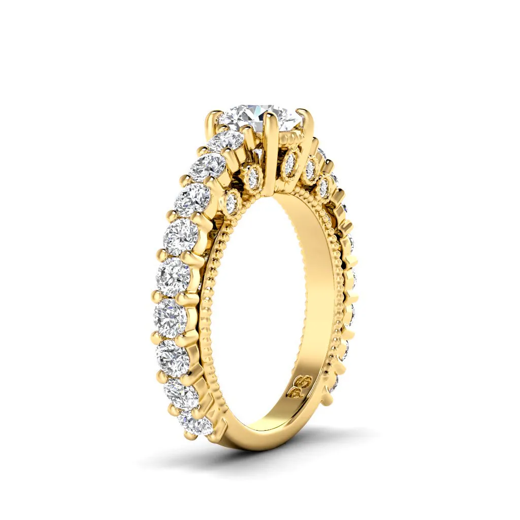 2.05-3.20 CT Round Cut Diamonds - Engagement Ring