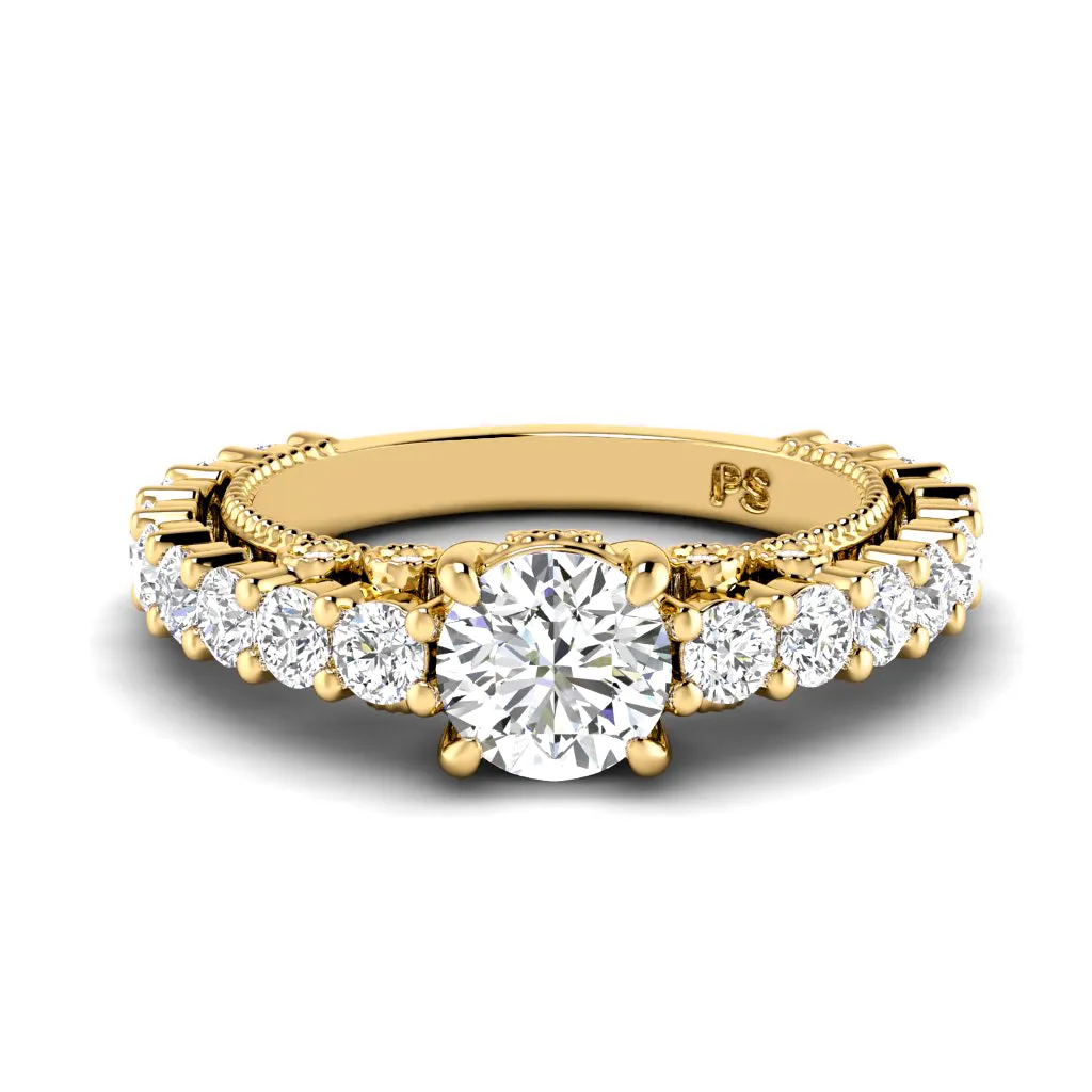 2.05-3.20 CT Round Cut Diamonds - Engagement Ring