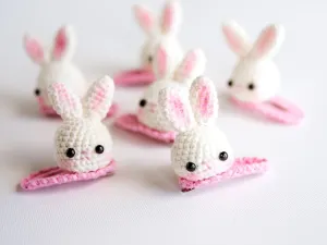 3D Rabbit Hair Clips