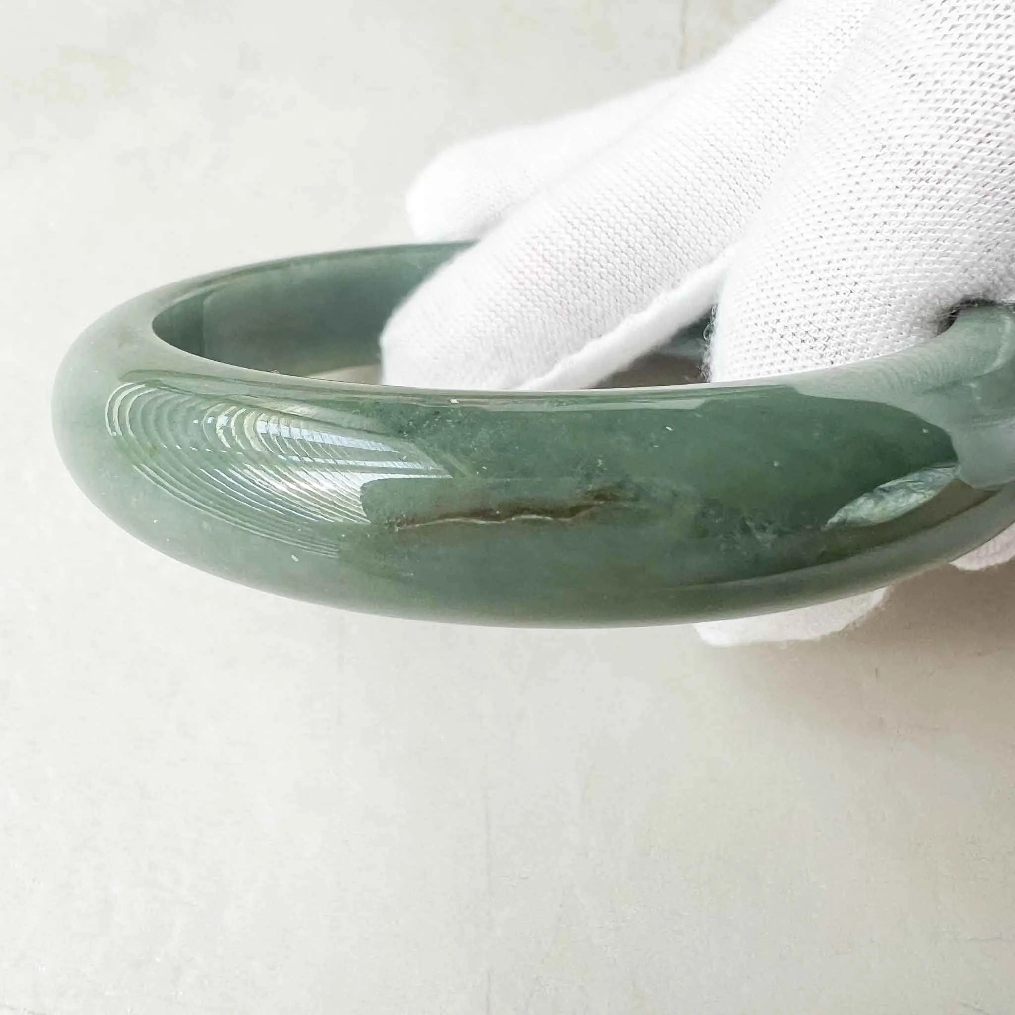 55.1 mm Green Jadeite Jade Bangle, Burmese Grade A Jadeite Jade, MDPK-1222-1684014620