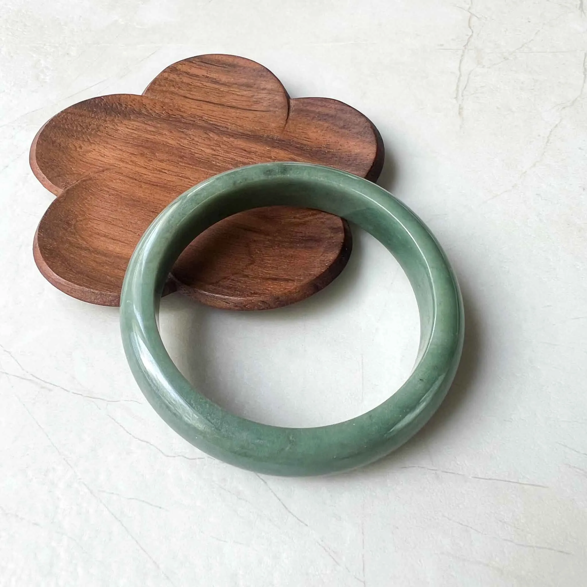 55.1 mm Green Jadeite Jade Bangle, Burmese Grade A Jadeite Jade, MDPK-1222-1684014620