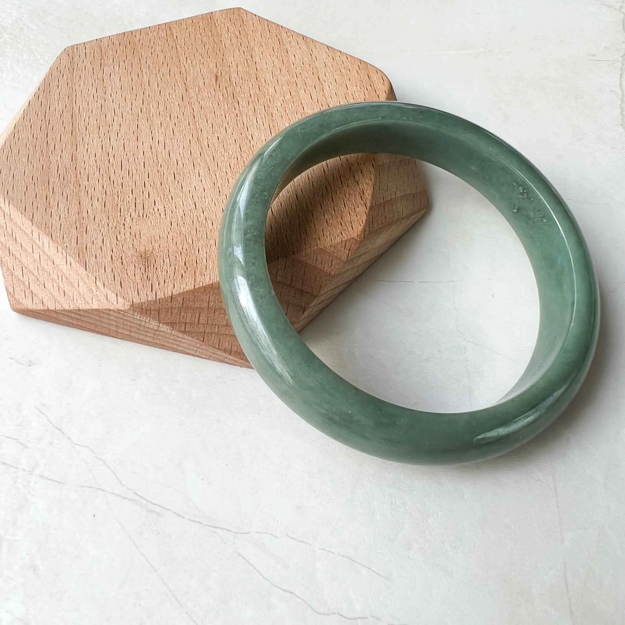 55.1 mm Green Jadeite Jade Bangle, Burmese Grade A Jadeite Jade, MDPK-1222-1684014620