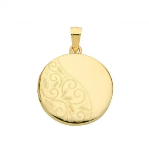 9ct Yellow Gold Round Locket PN1113