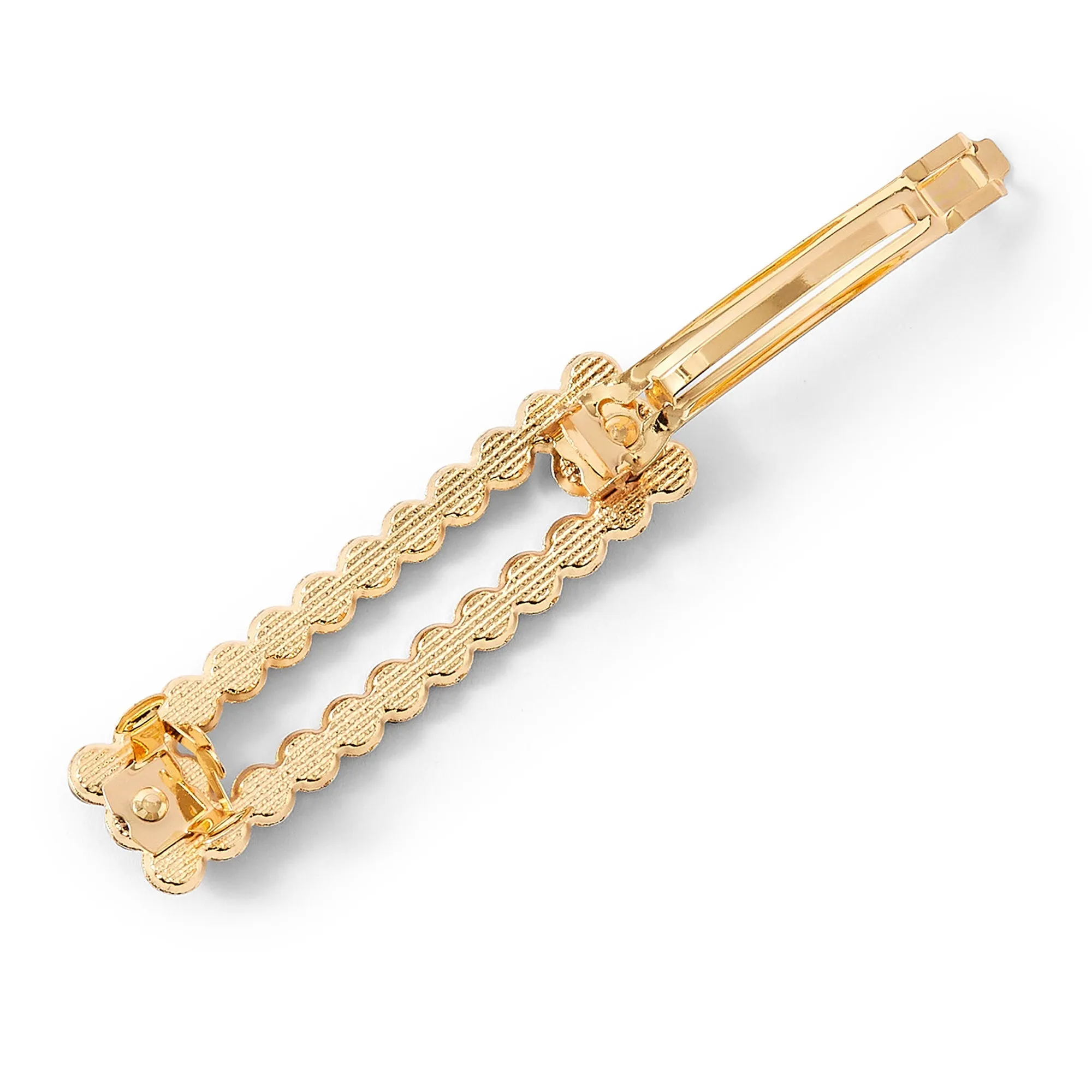 Accessorize London Women's Black Gem Rectangle Barette Hair Clip