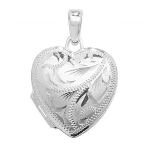 Acotis Silver Locket Heart Shaped G6895