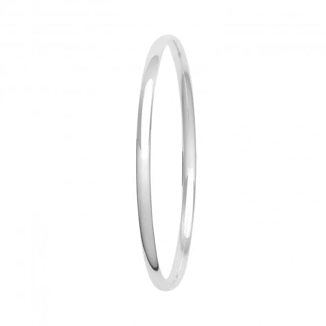 Acotis Silver Plain Bangle G4321