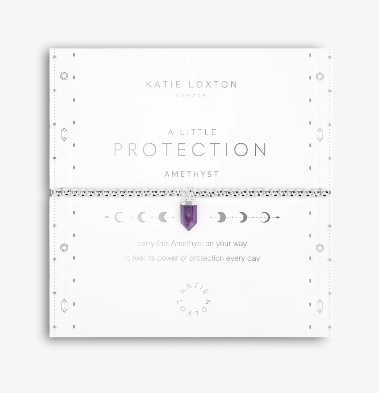 Affirmation Crystal "A Little Protection" Bracelet