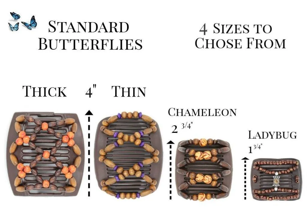 African Butterfly Hair Comb - Tripla Black 33