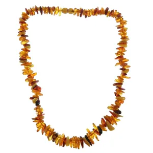 Amber Necklace Warm Autumn Colors Real Baltic Gems Knotted