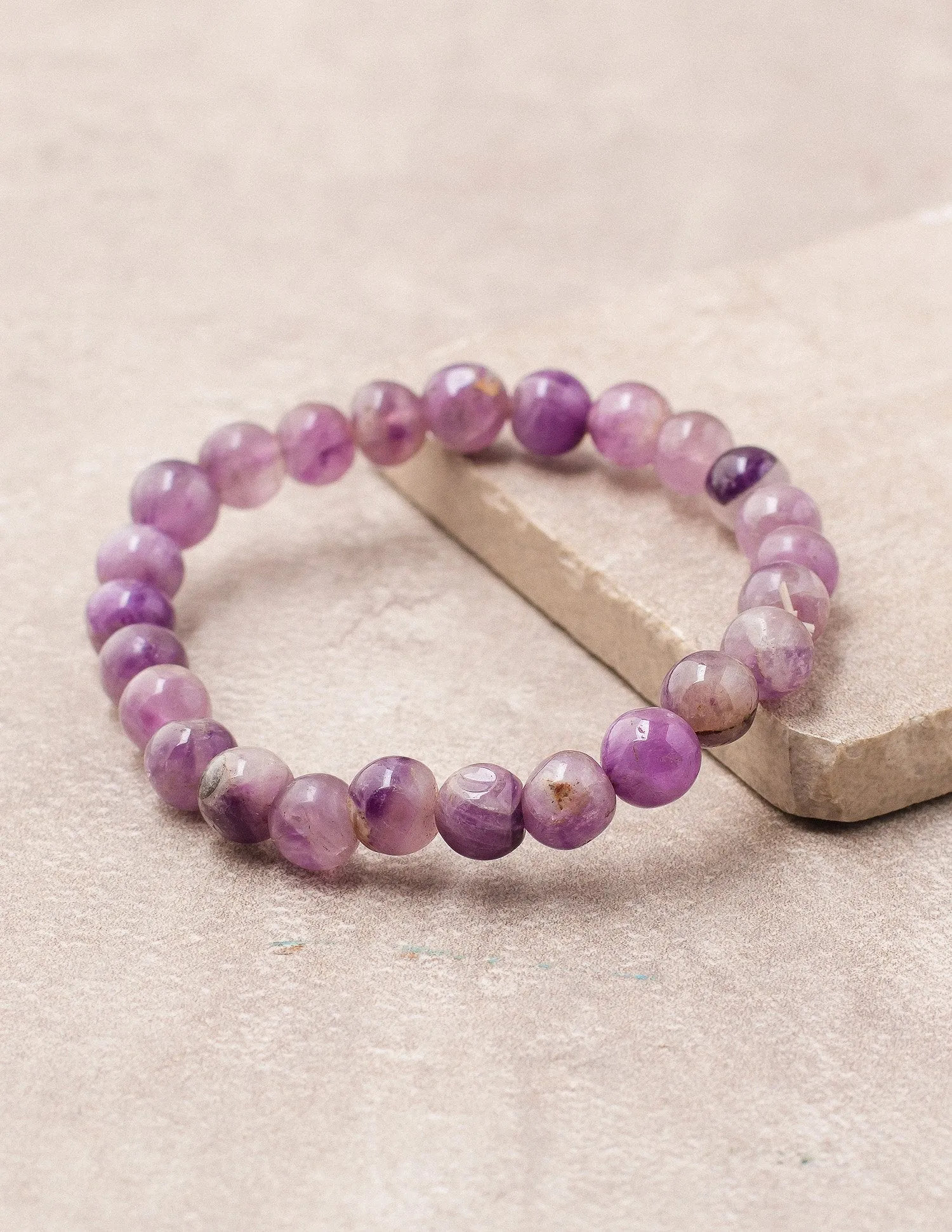 Amethyst Bead Bracelet