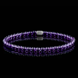 Amethyst Bracelet V (4mm)
