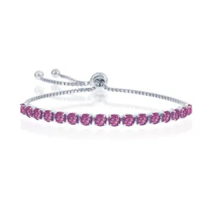 Amethyst "February" Swarovski Element Bolo Bracelet