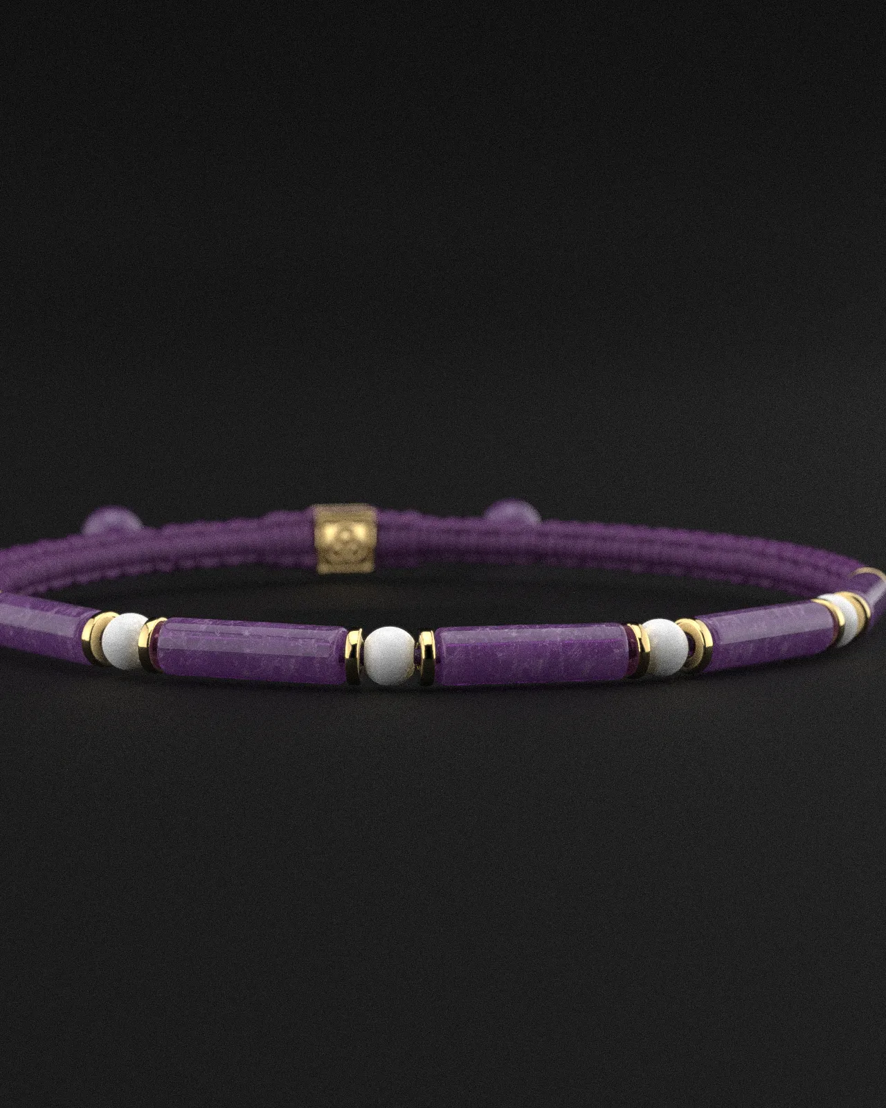 Amethyst   Tridacna Bracelet 4mm | VITA