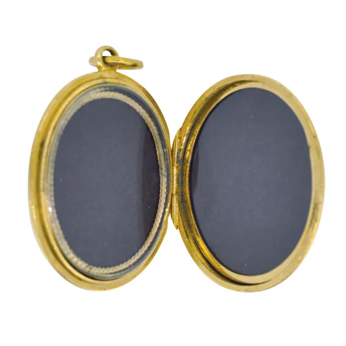 Antique Gold Horse Shoe Locket