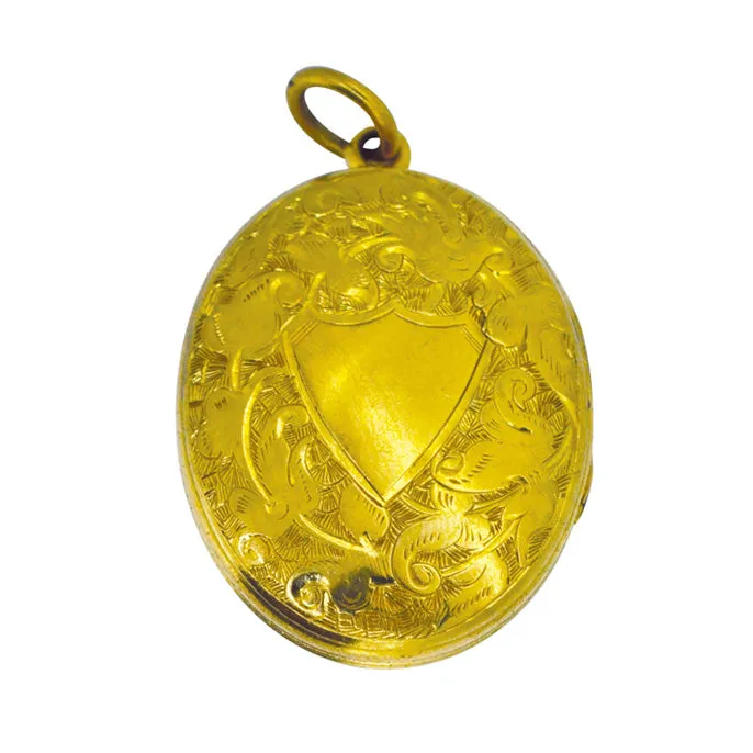 Antique Gold Horse Shoe Locket