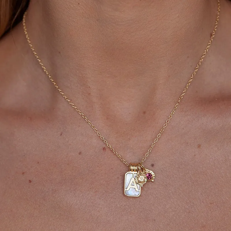 APRIL TOPAZ BIRTHSTONE CHARM