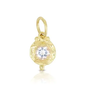 APRIL TOPAZ BIRTHSTONE CHARM