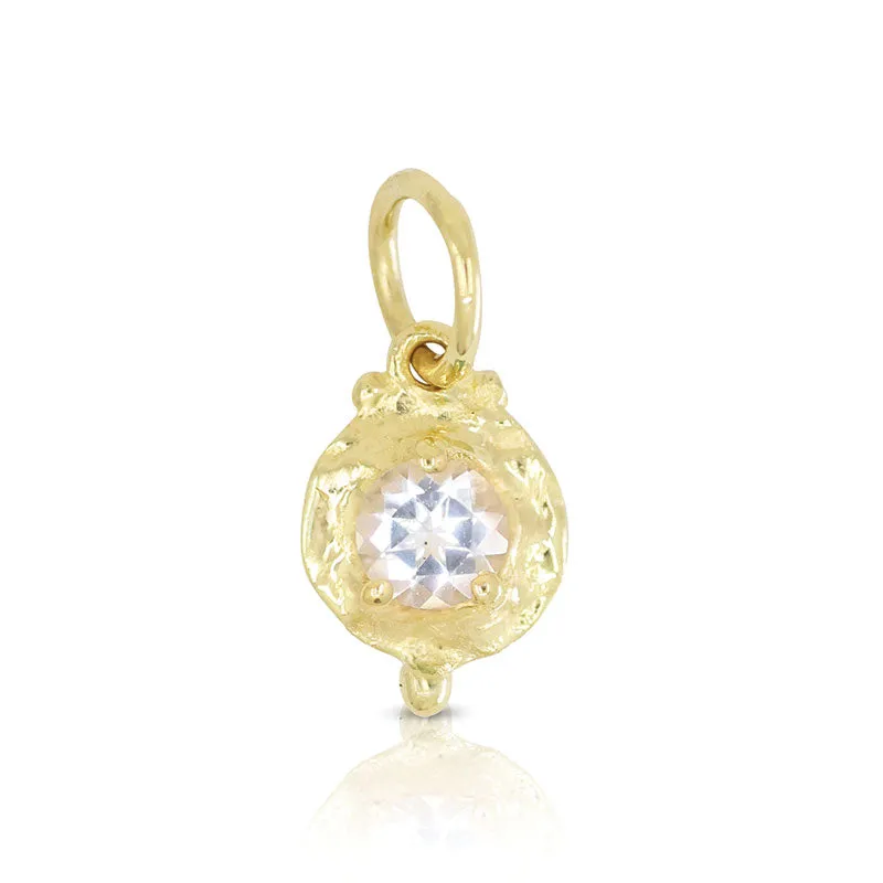 APRIL TOPAZ BIRTHSTONE CHARM
