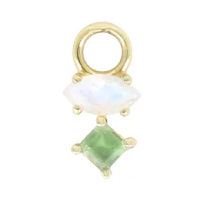 Astrid Marquise Apatite Gold Charm