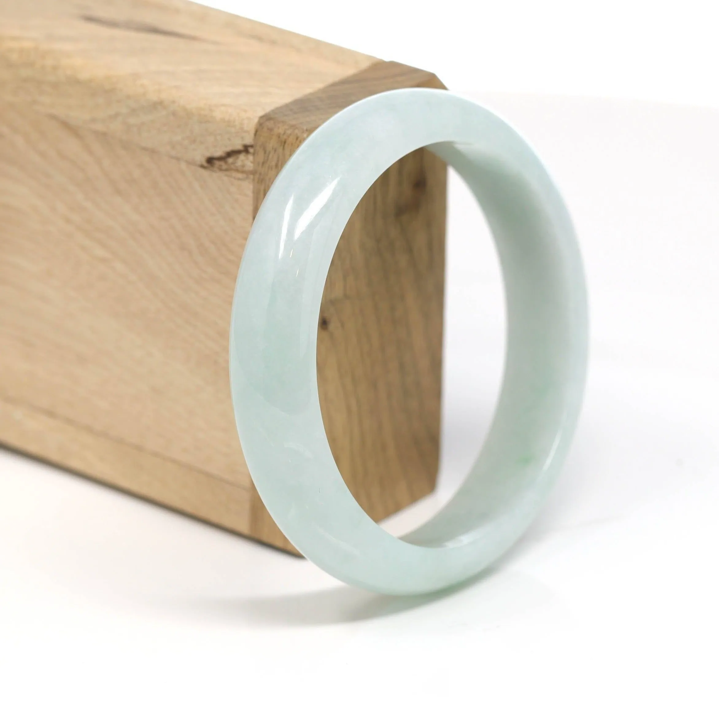 Baikalla™ "Classic Bangle" Genuine Burmese Jadeite Jade Bangle Bracelet ( 58mm )T169
