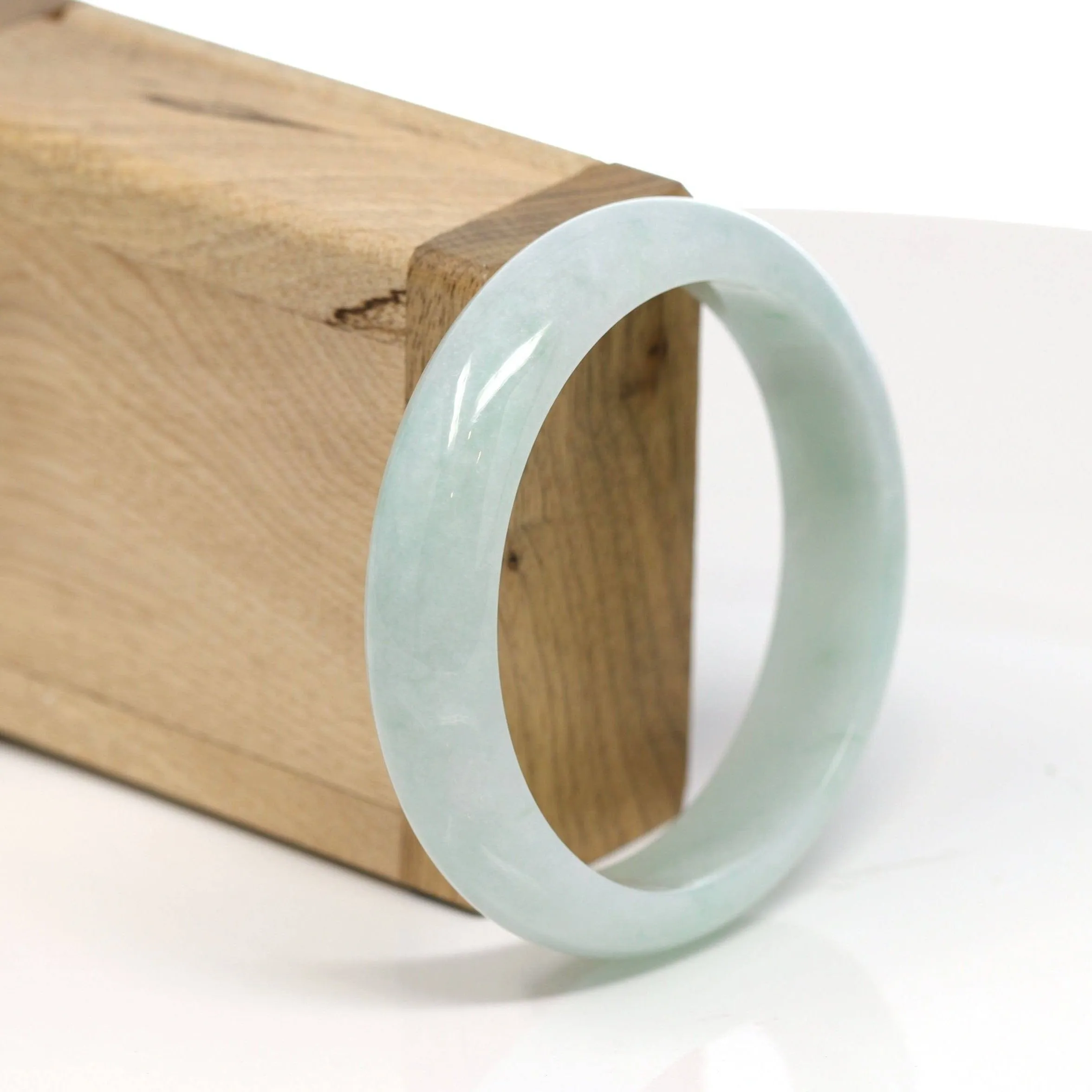 Baikalla™ "Classic Bangle" Genuine Burmese Jadeite Jade Bangle Bracelet ( 58mm )T169