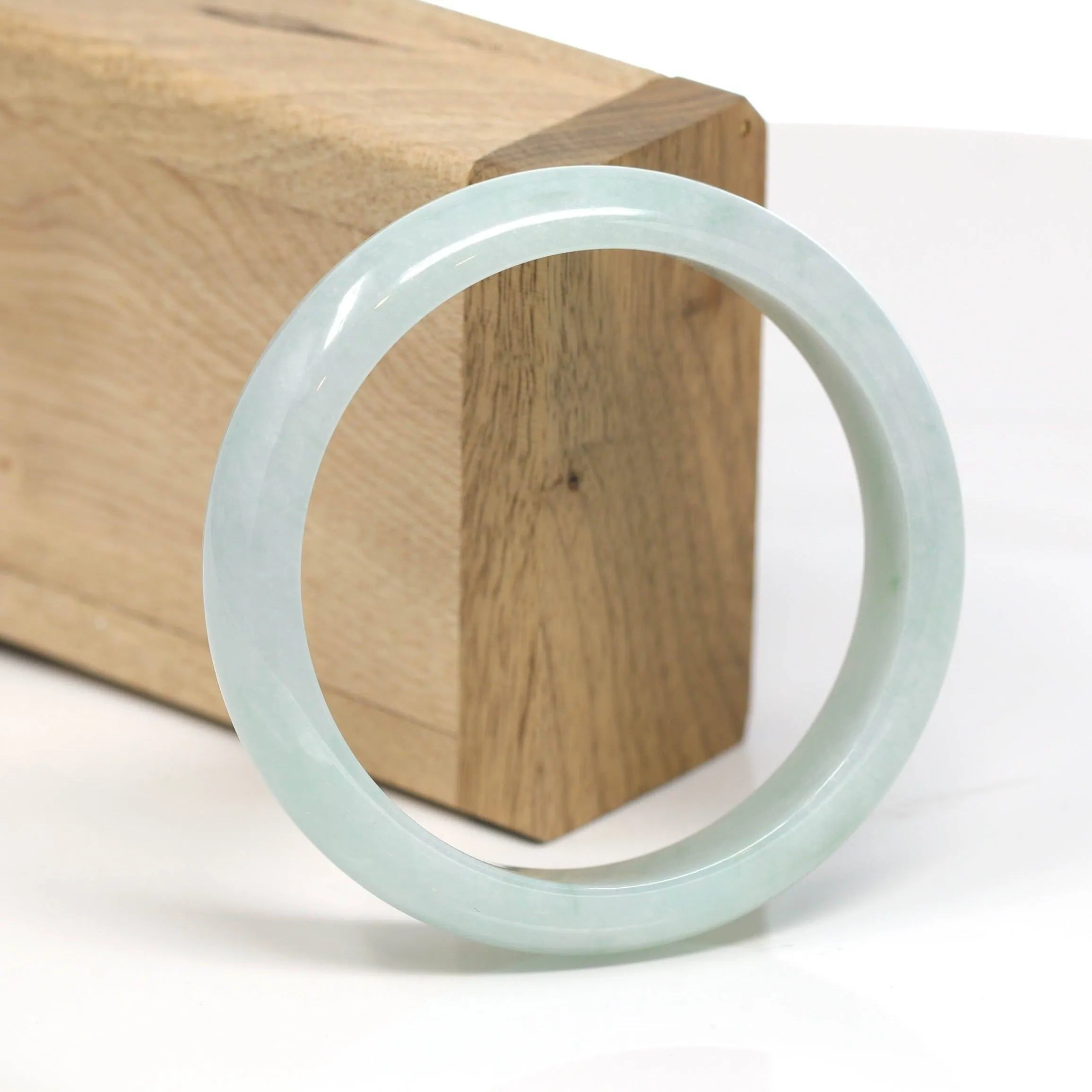 Baikalla™ "Classic Bangle" Genuine Burmese Jadeite Jade Bangle Bracelet ( 58mm )T169