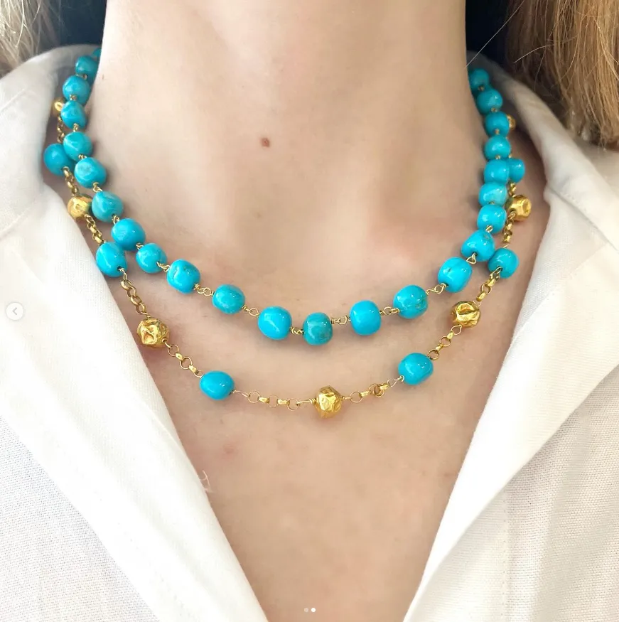 Beaded Turquoise Necklace