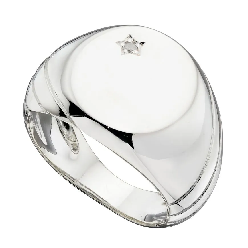 Beginnings Signet Ring With CZ