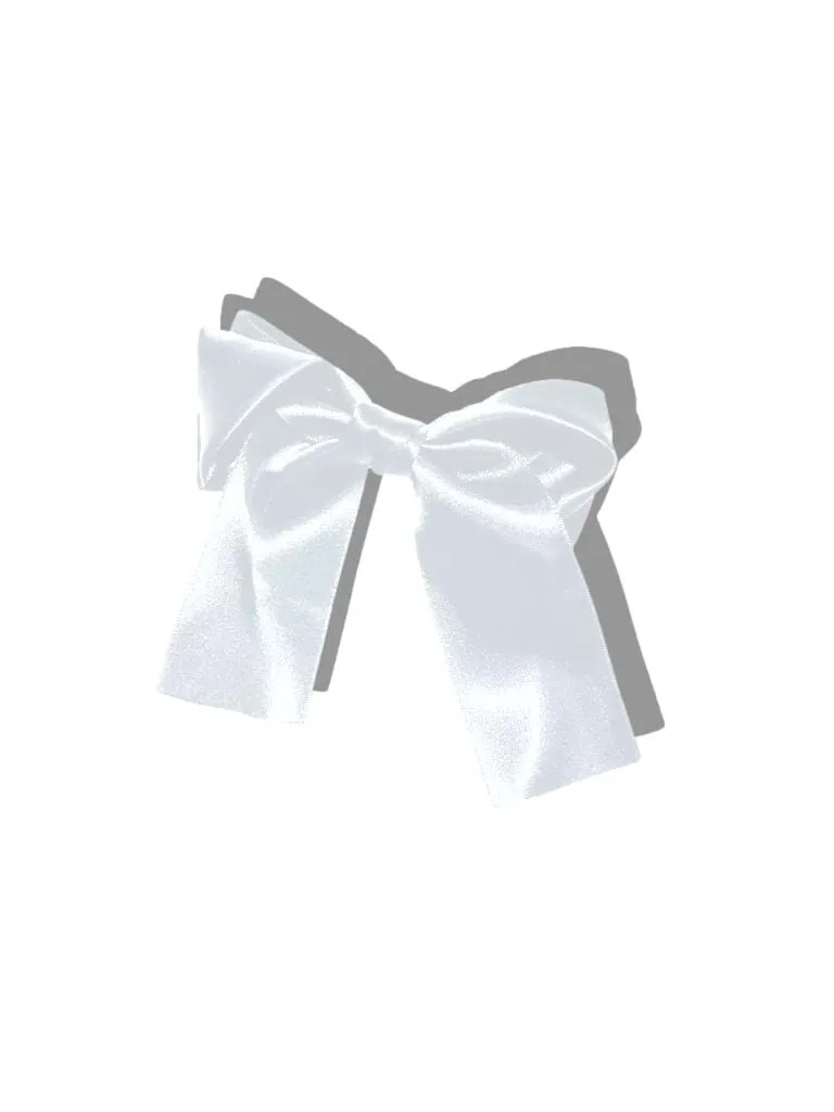 Big Satin Hair Bow Clips