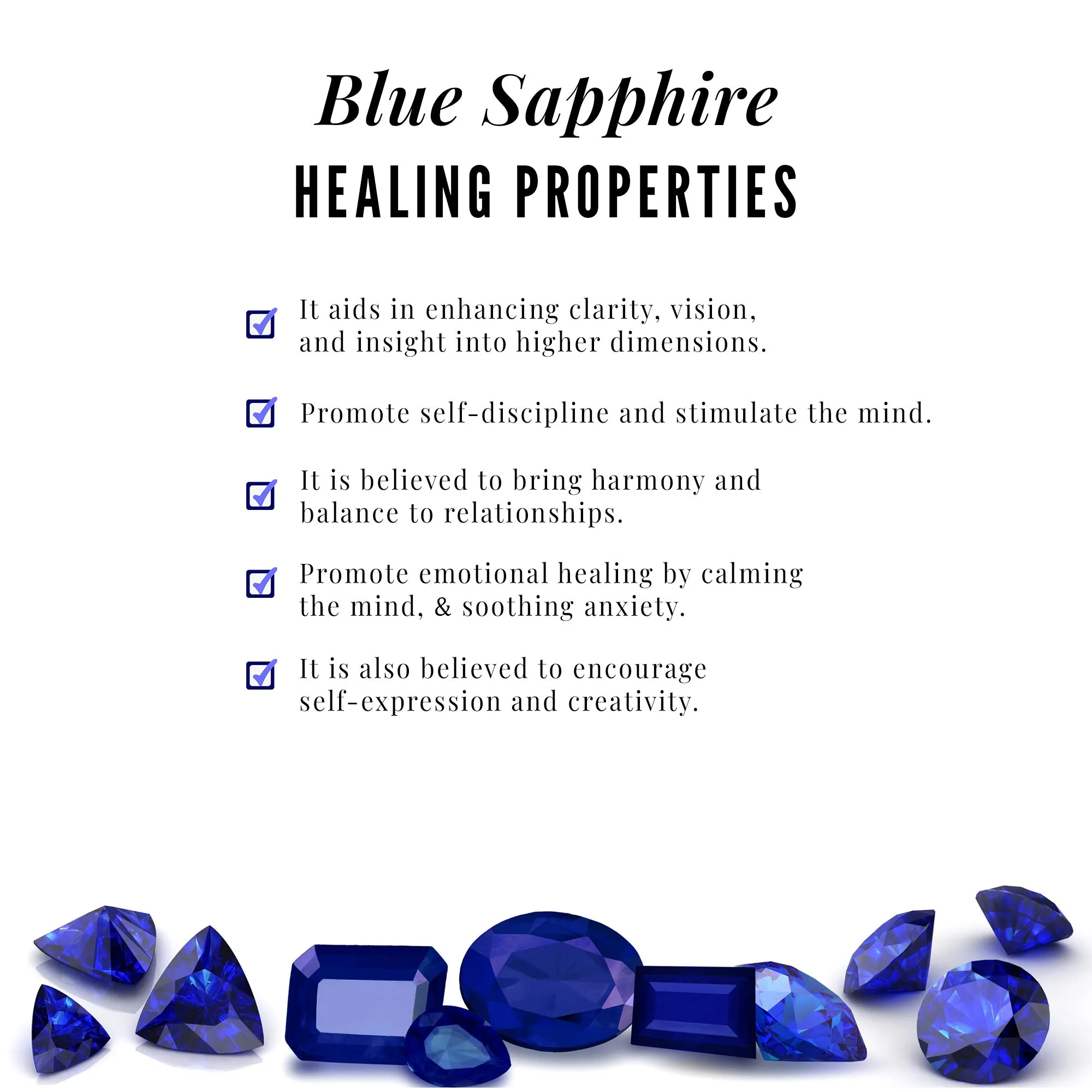 Blue Sapphire Flower Engagement Ring with Diamond