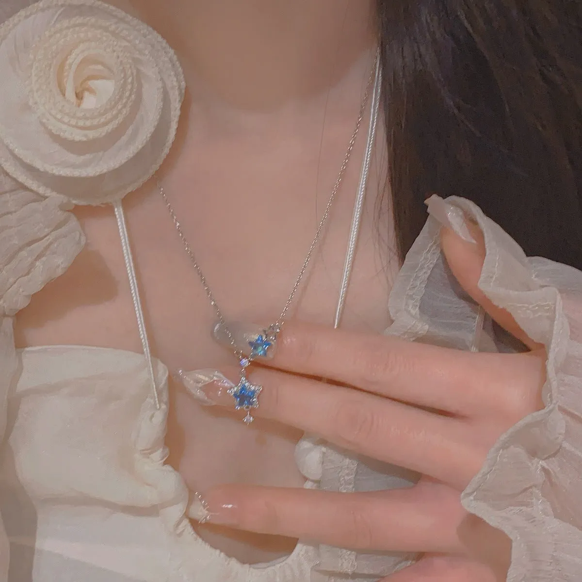 Blue Star Necklace