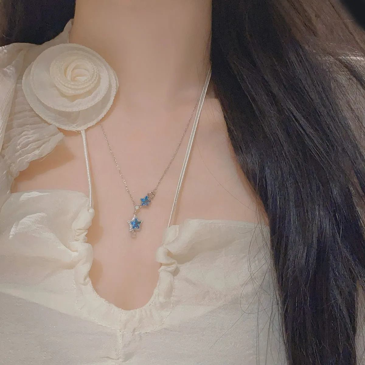 Blue Star Necklace