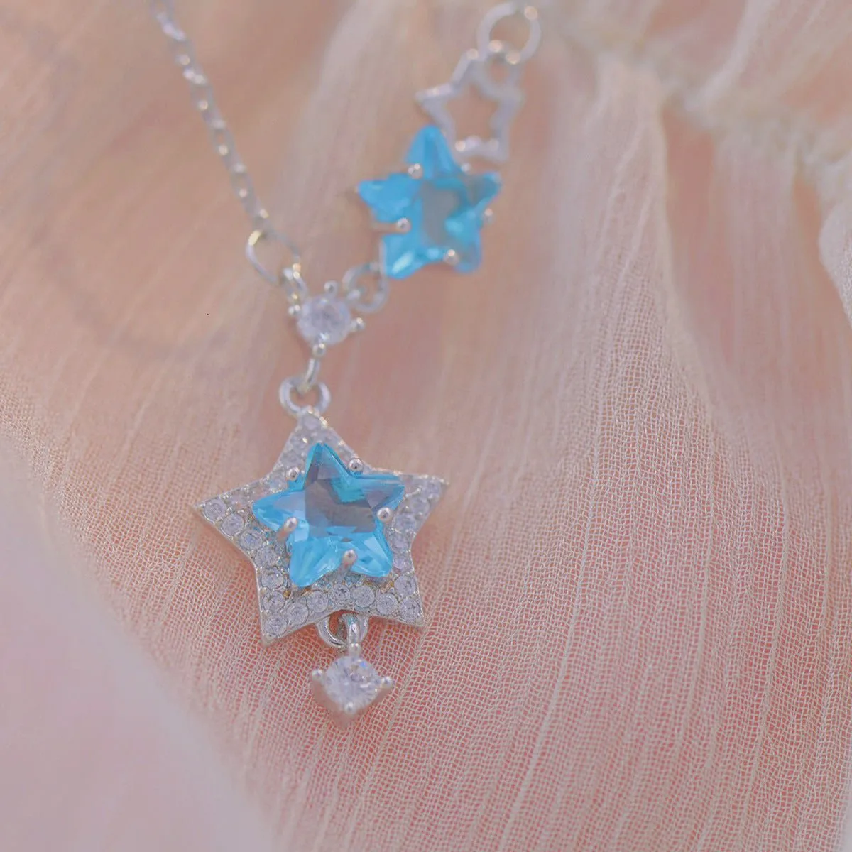 Blue Star Necklace