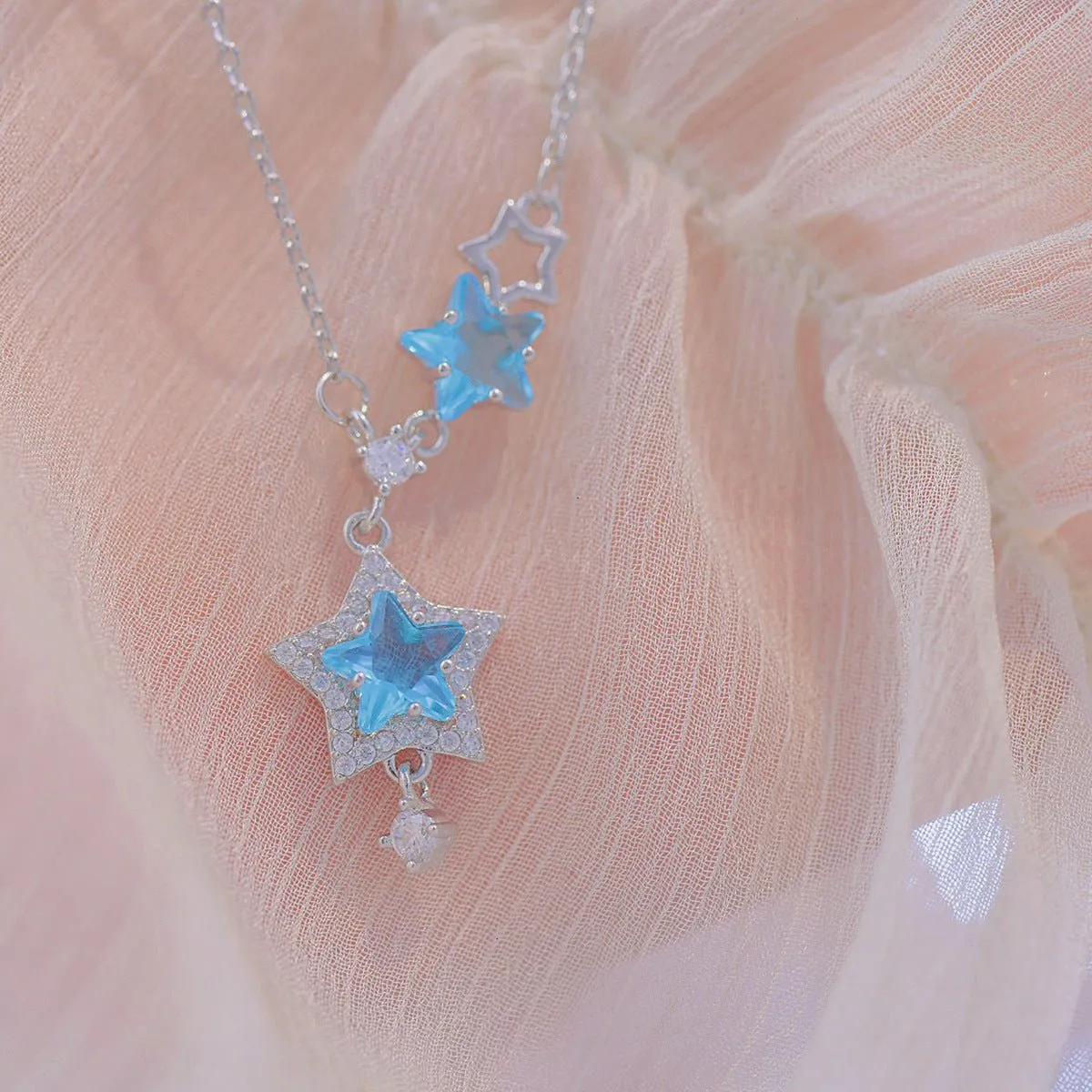 Blue Star Necklace