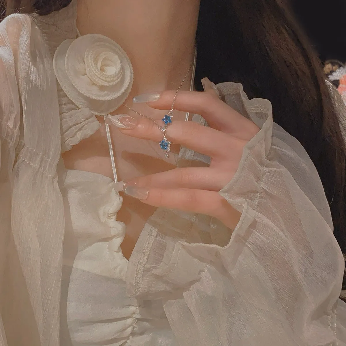 Blue Star Necklace