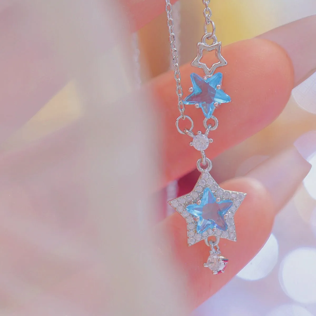 Blue Star Necklace