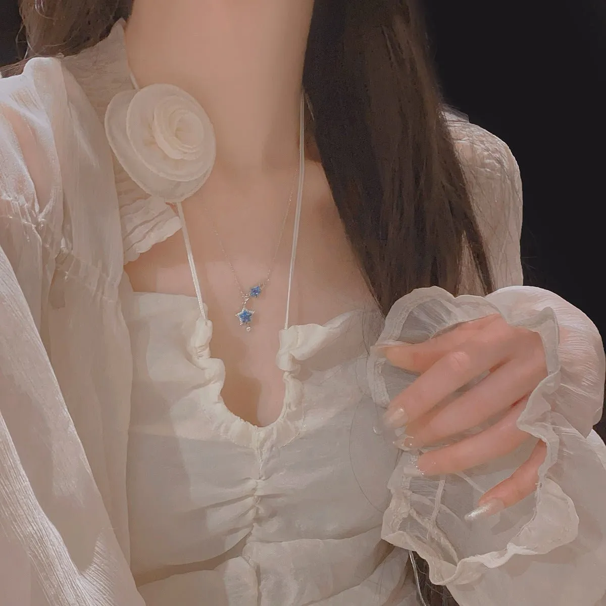 Blue Star Necklace