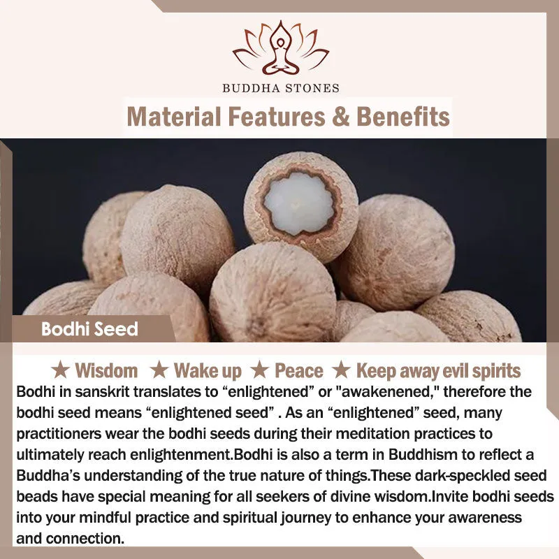 Buddha Stones 108 Beads Bodhi Seed Blessing Meditation Bracelet Mala