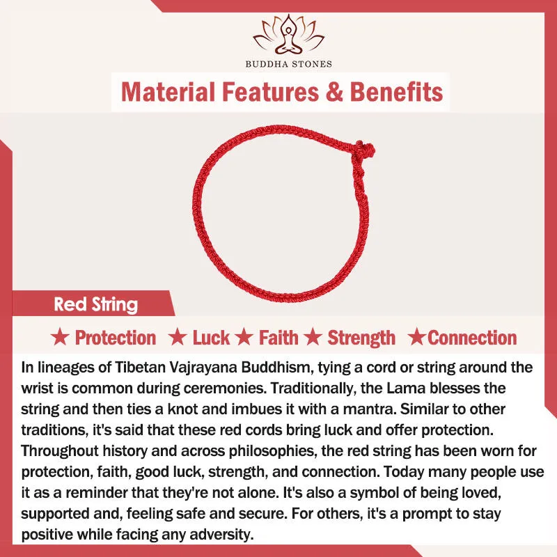 Buddha Stones 2Pcs Green Aventurine White Jade Peace Buckle Luck Braided Couple Bracelet