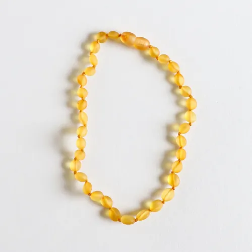 CanyonLeaf 12" Raw Amber Baby Necklace